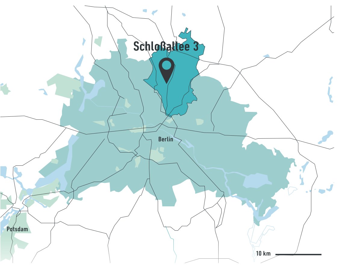 Lagekarte Schlossallee 3a in Berlin